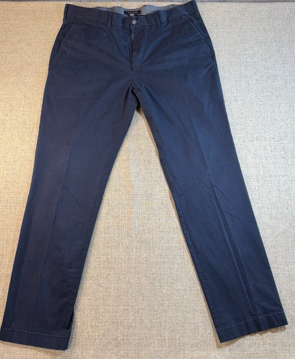 Tommy Hilfiger Chino Pants Mens 38x30 Navy Tailored Fit Tagged 38x34